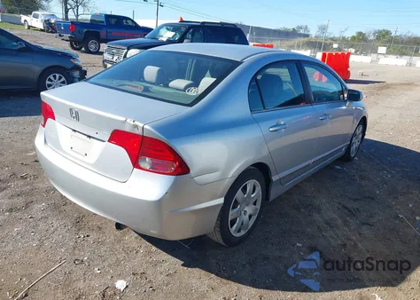 2006 Honda Civic Lx из США, поврежденный, VIN 1HGFA16596L101997
